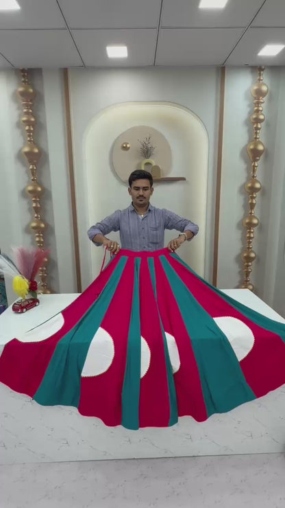 Multi Kali Lehenga Choli